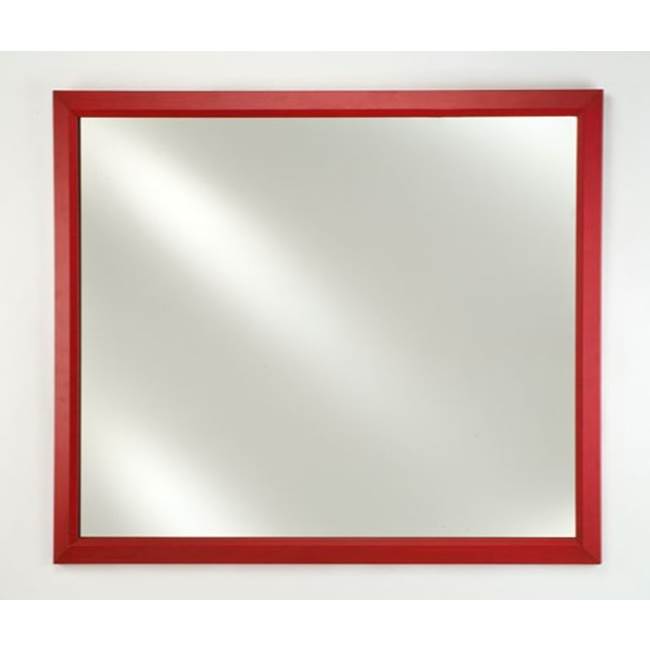 Afina Corporation Framed Mirror 30X36 Soho Satin White Beveled