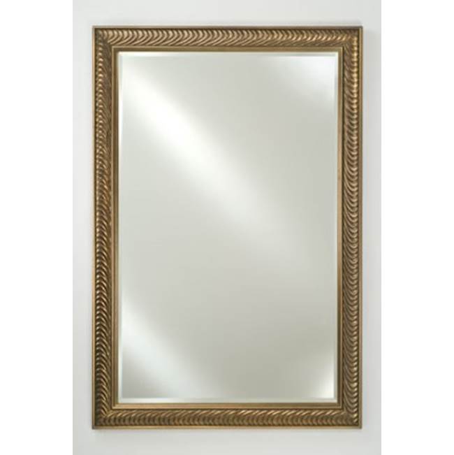 Afina Corporation Framed Mirror 24X36 Meridian Silver/Silver Beveled