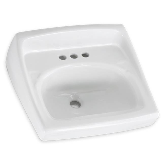 American Standard Lucerne™ Wall-Hung Sink Less Overflow With 4-Inch Centerset