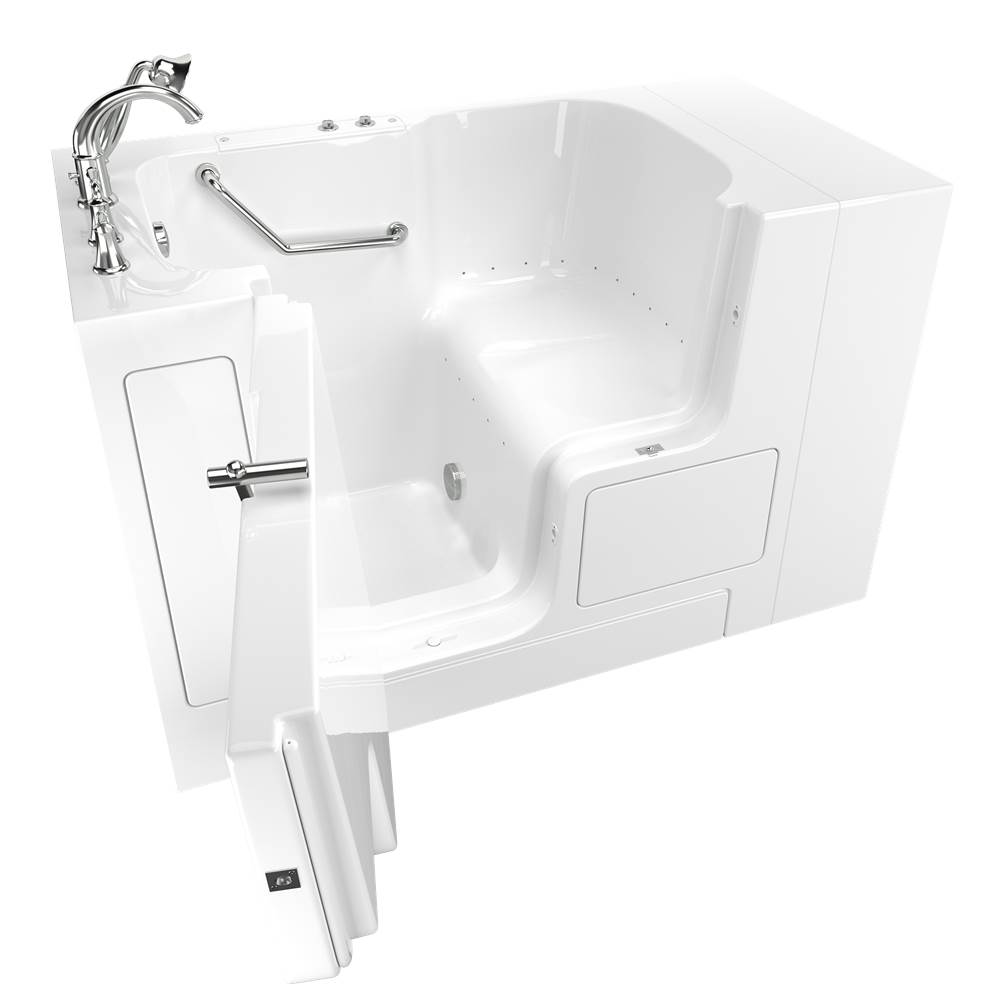 American Standard Gelcoat Value Series 32 x 52 -Inch Walk-in Tub With Air Spa System - Left-Hand Drain With Faucet