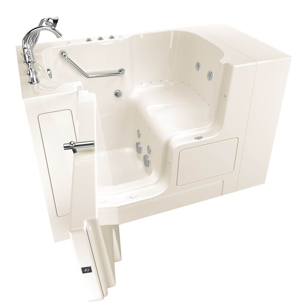 American Standard Gelcoat Value Series 32 x 52 -Inch Walk-in Tub With Combination Air Spa and Whirlpool Systems - Left-Hand Drain With Faucet