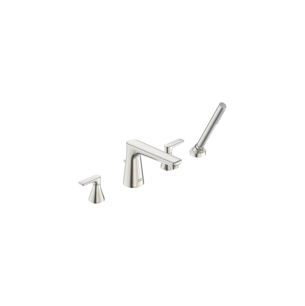 American Standard Aspirations Deck Mount Bathtub Faucet with Lever Handles and Personal Shower