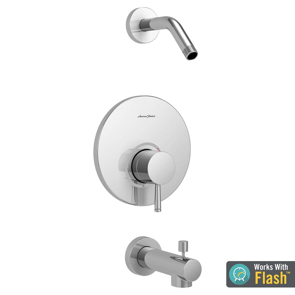 American Standard Serin® Tub and Shower Trim Kit, Double Ceramic Pressure Balance Cartridge With Lever Handle