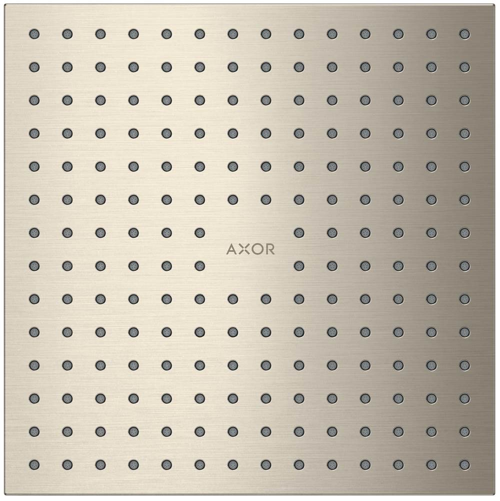 Axor ShowerSolutions Showerhead 250 Square 2-Jet, 1.75 GPM in Brushed Nickel