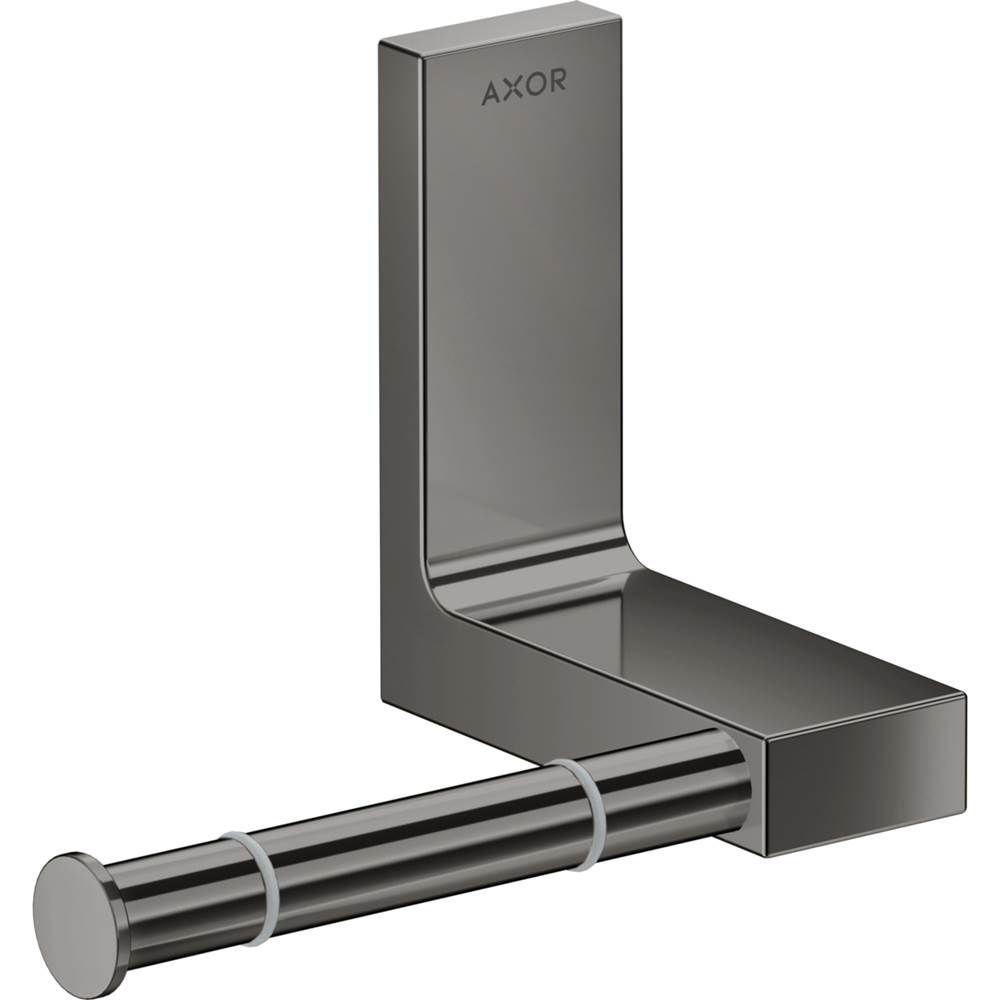 Axor Universal Rectangular Toilet Paper Holder in Polished Black Chrome