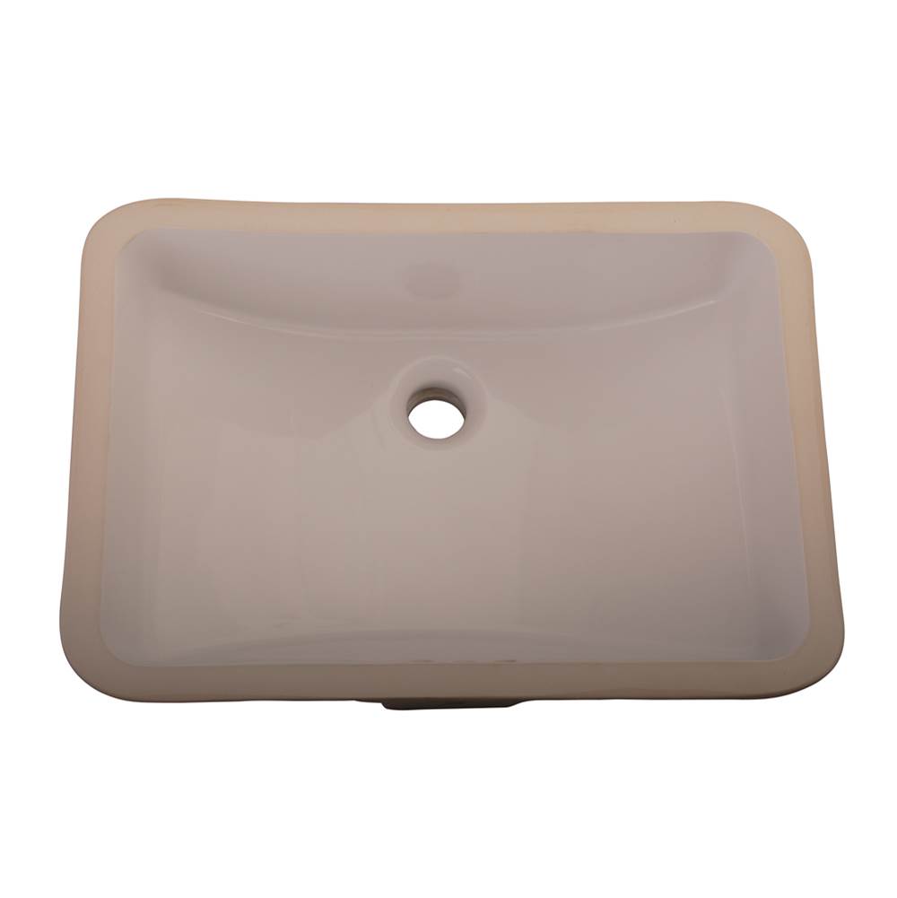 Barclay Cleo Undercounter Basin, 18'' x 12'' ID, Bisque