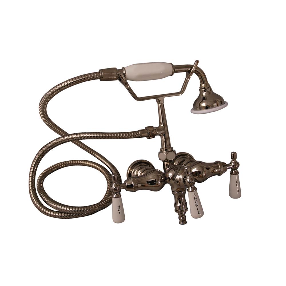 Barclay Hand Held Shower, Old Style Spigot, Polished Nickel