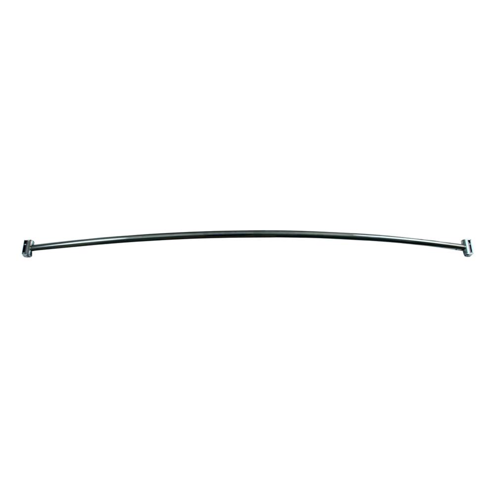 Barclay Curved Shower Rod, 5'', Steel, Polished Chrome