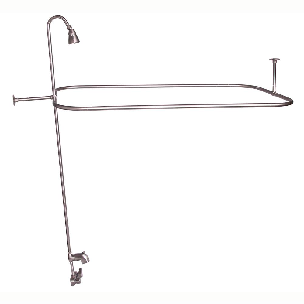 Barclay Converto Shower w/48'' Rect Rod, Code Spout,Brushed Nickel