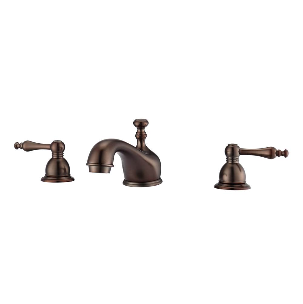 Barclay Marsala 8''cc Lav Faucet, withHoses,Metal Lever Handles, ORB