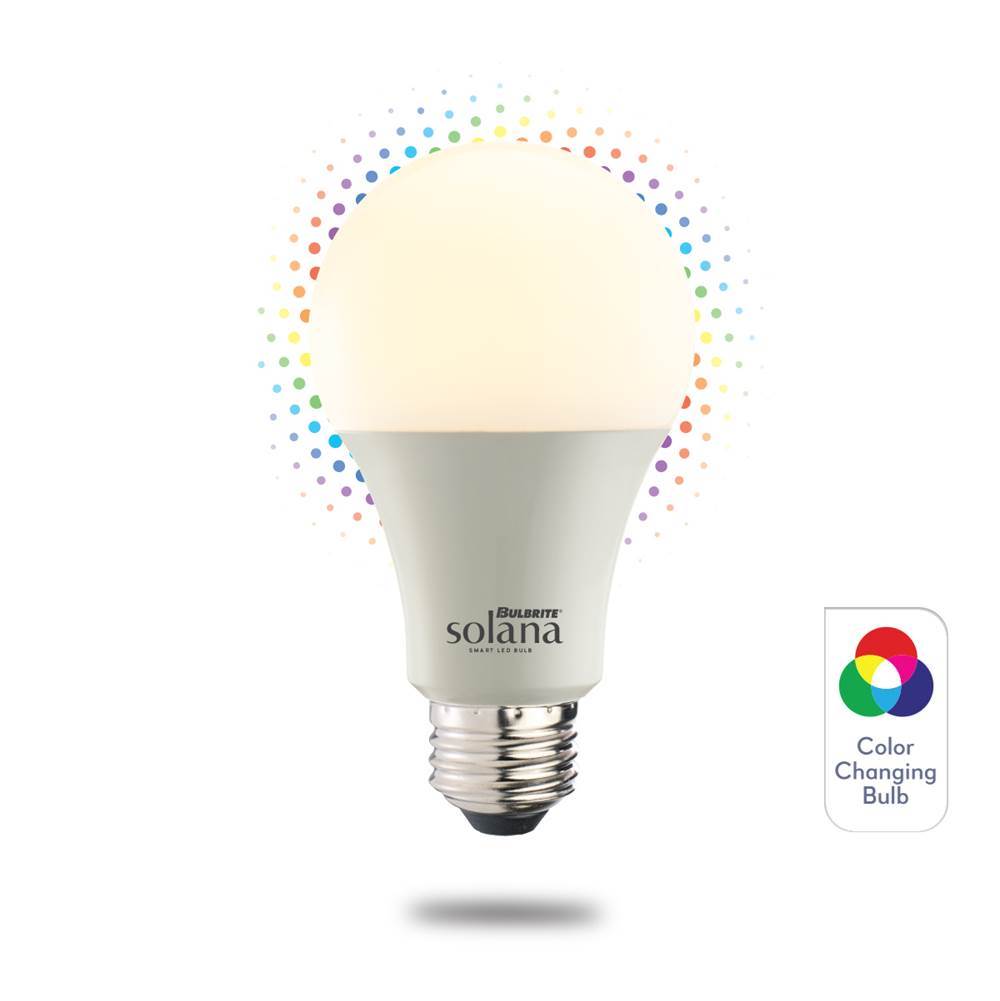 Bulbrite Smart Led Wifi Bulb 8W A19 White Light Plus Multi-Color 60W Equivalent 1Pk