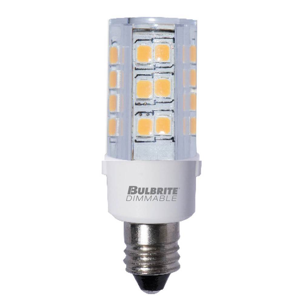 Bulbrite 4.5W Led E12 Clear 2700K 120V Dimmable