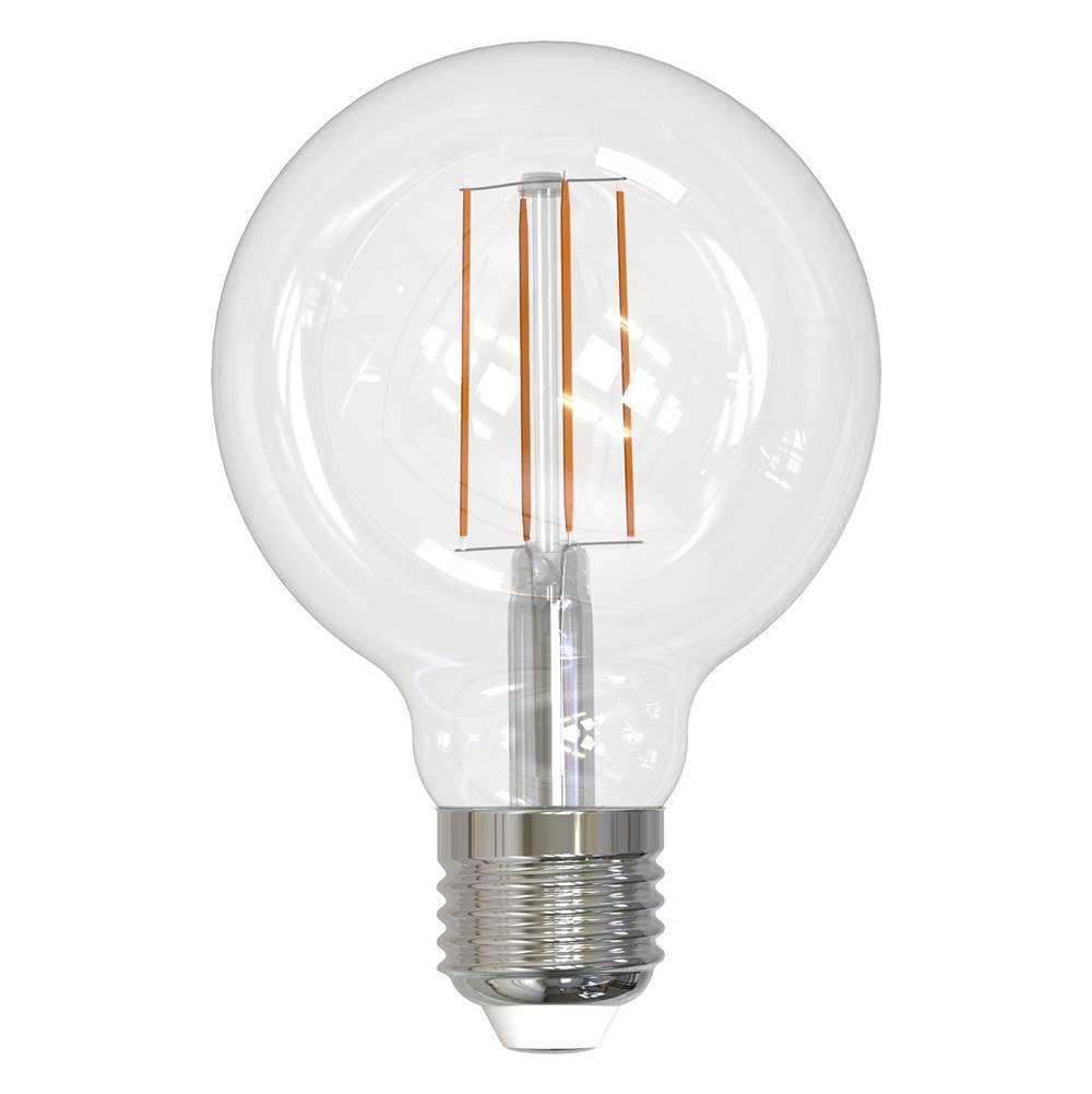 Bulbrite 8.5W Led G25 3000K Filament E26 Clear Fully Compatible Dimming