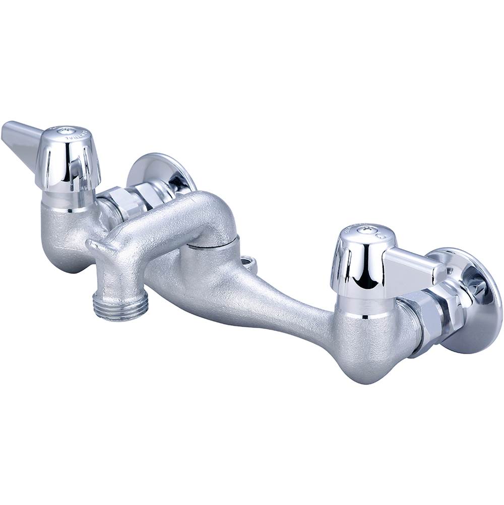 Central Brass Service Sink-7-7/8'' To 8-1/8'' Two Canopy Hdls 2-1/2'' Rigid Spt-Rough Cp