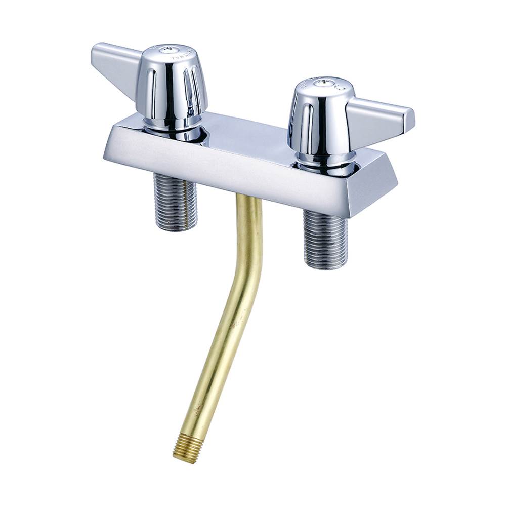 Central Brass Shampoo-3-3/8'' Cntrs Canopy Hdl 35 Degree Bottom Outlet Supply Tube-Pc