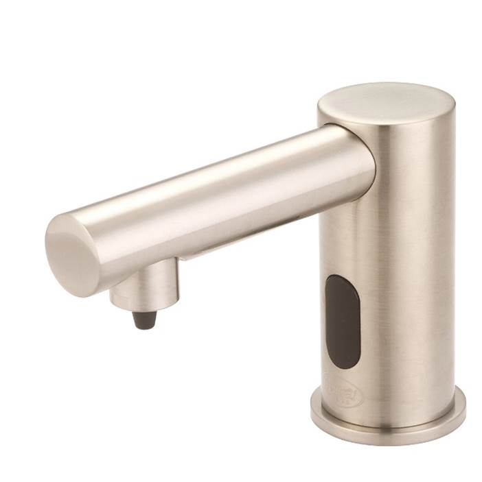 Central Brass Sensor-1-Hole Deck Mount Soap Dispenser-PVD Brushed Nickel