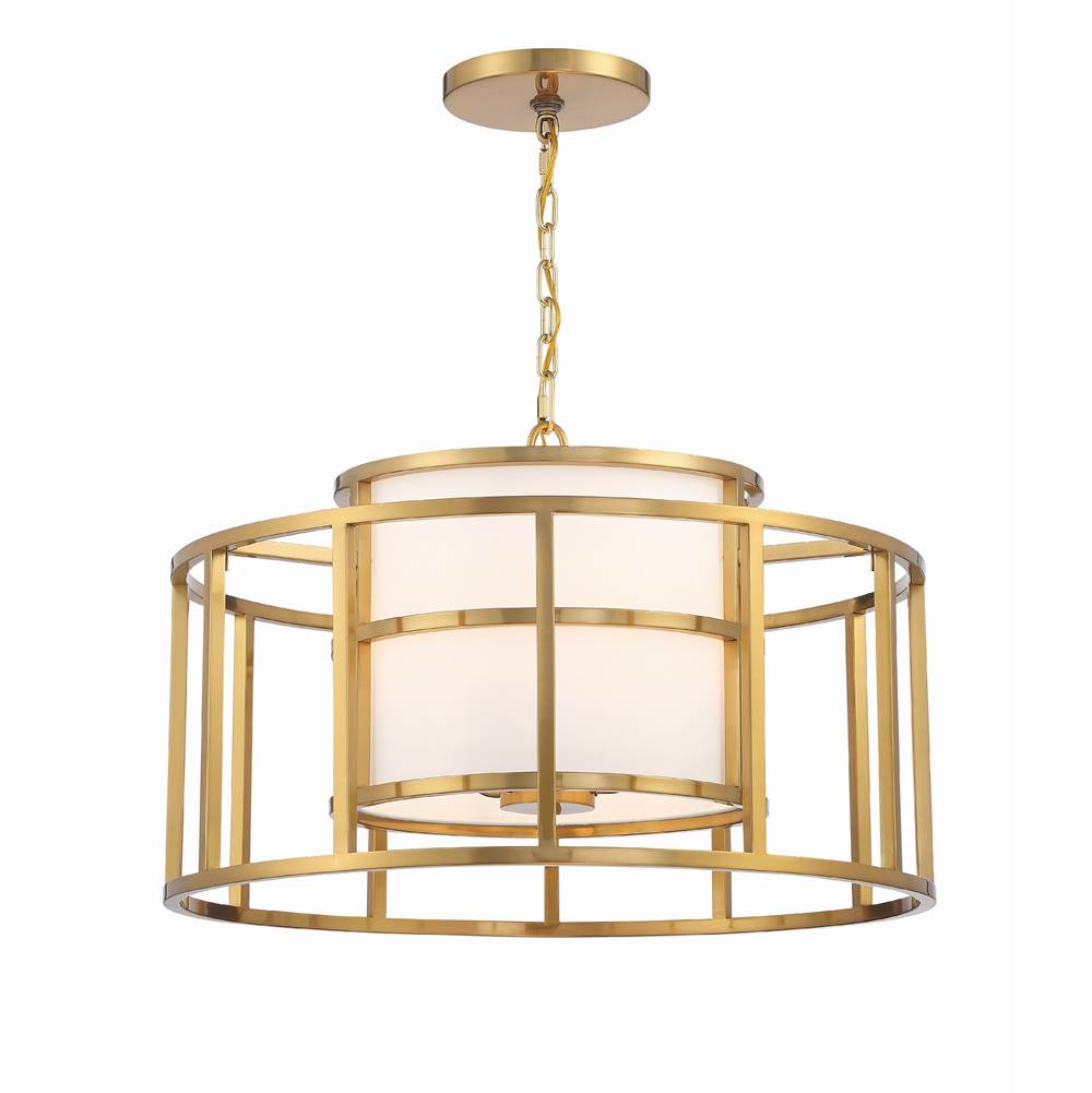 Crystorama Brian Patrick Flynn for Crystorama Hulton 5 Light Luxe Gold Chandelier