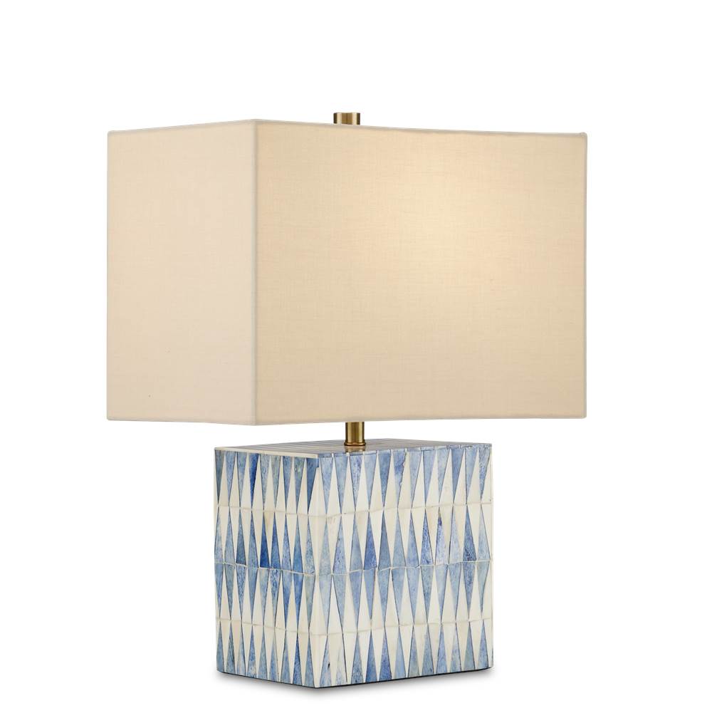 Currey And Company Nadene Blue and White Table Lamp