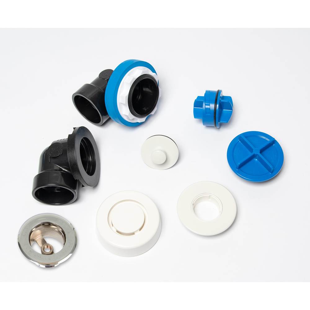 Dearborn Brass True Blue ABS Half Kit- Uni-Lift  Stopper- W/ Test Kit- Wh