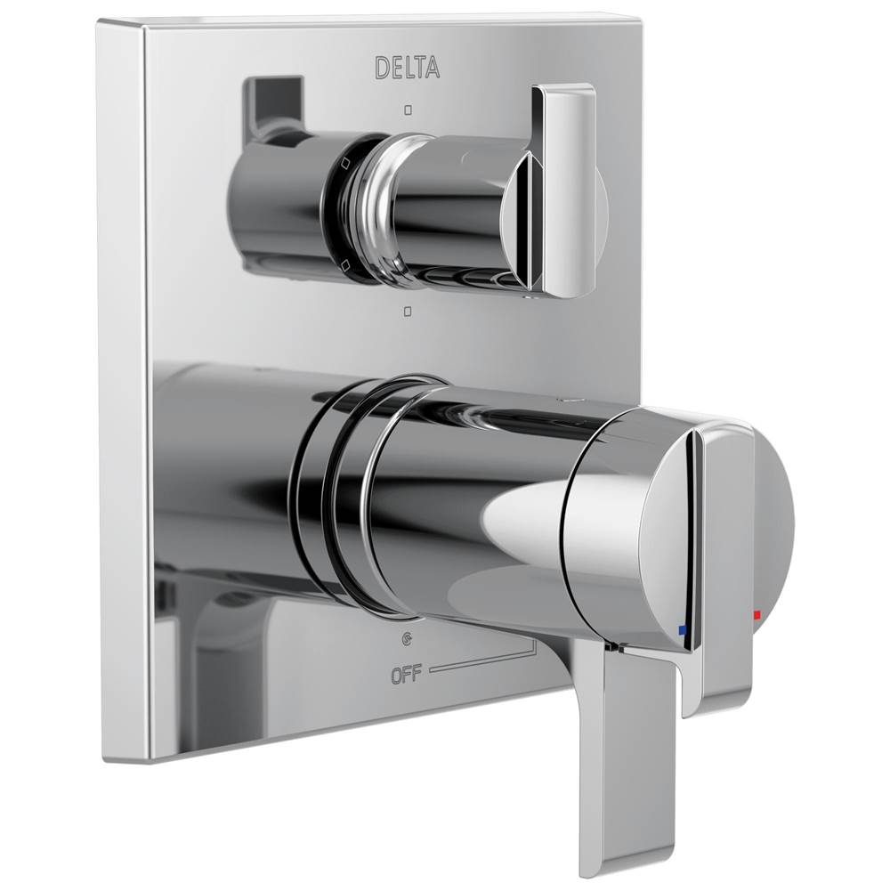 Delta Faucet Ara® Angular Modern TempAssure® 17T Series Valve Trim with 6-Setting Integrated Diverter
