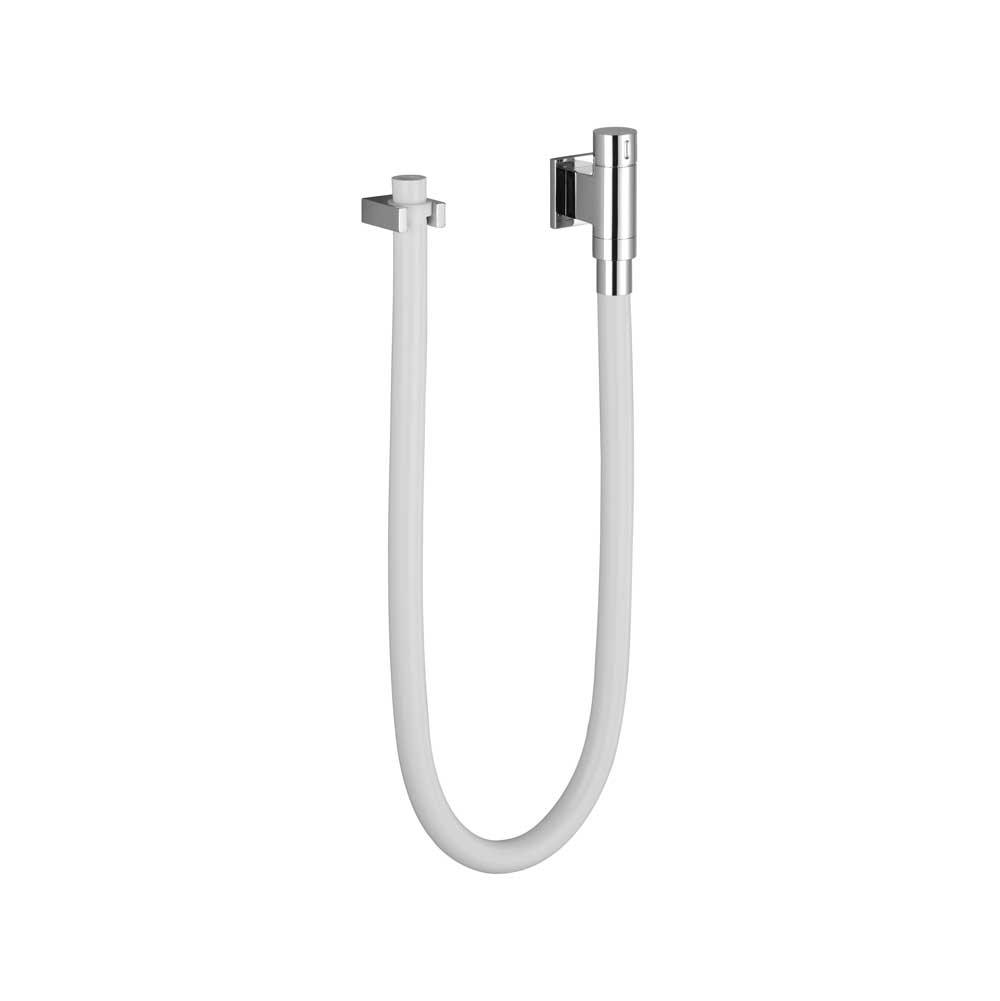Dornbracht Water Tube Kneipp Wall Elbow With Hose Holder With Individual Flanges In Polished Chrome