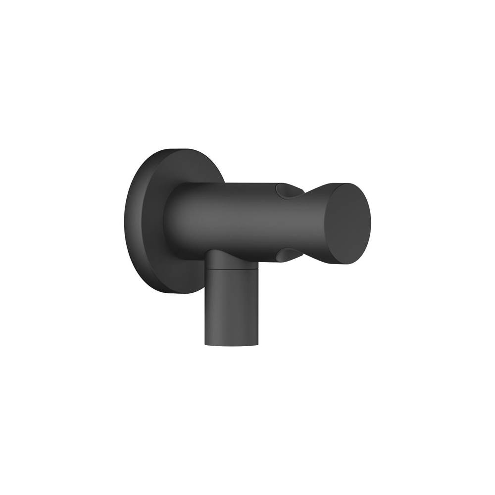 Dornbracht Wall Elbow With Integrated Wall Bracket In Black Matte