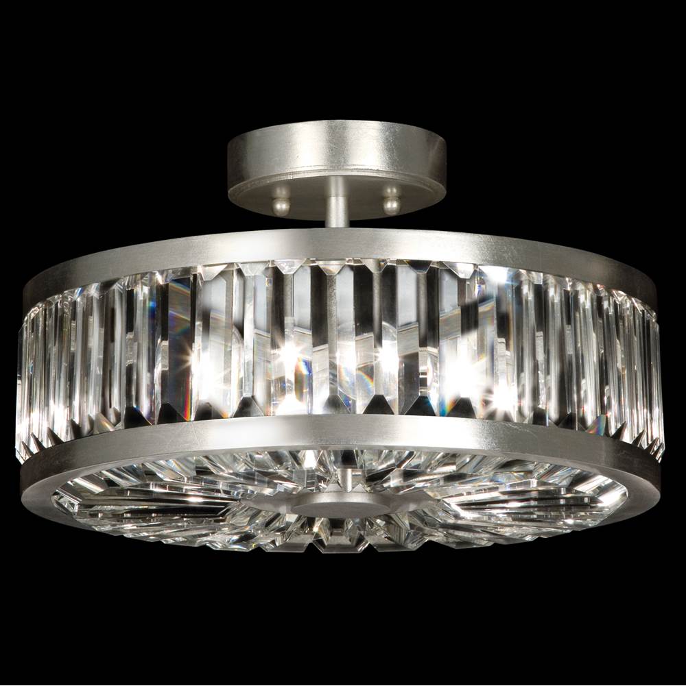 Fine Art Handcrafted Lighting Crystal Enchantment 16'' Round Semi-Flush Mount