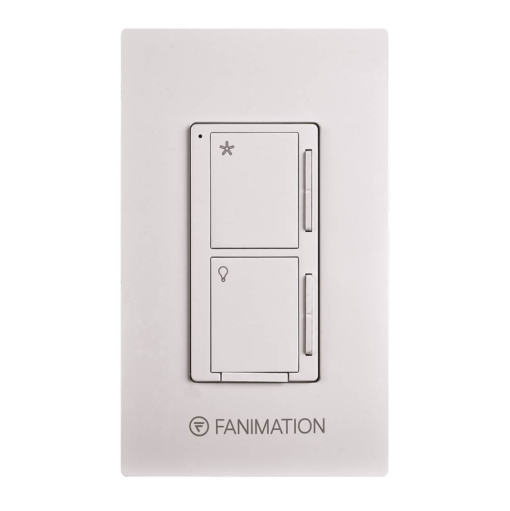 Fanimation Wall Control - Fan 3 Speeds and Dimming Light - White