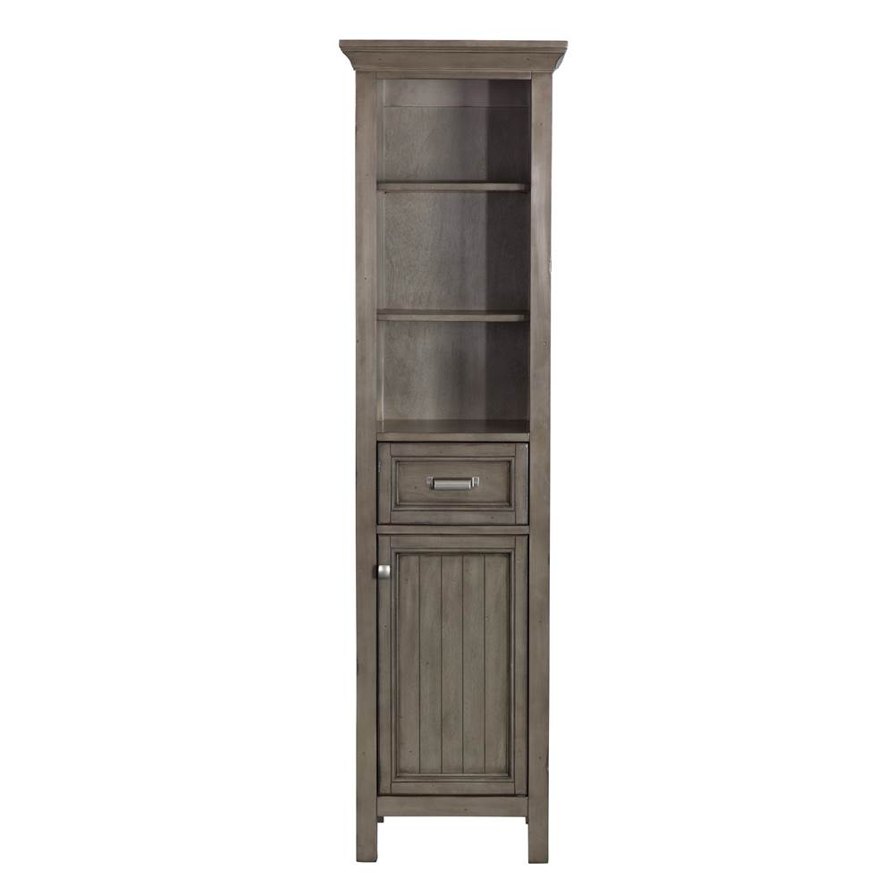 CRAFT + MAIN Brantley Linen Cabinet, Distressed Grey