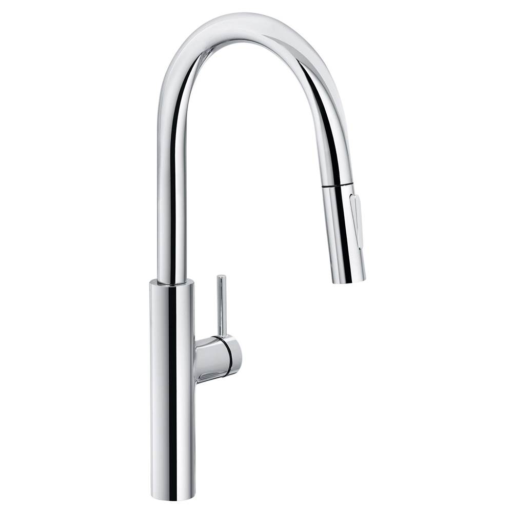 Franke Pescara 19.7-inch Single Handle Pull-Down Kitchen Faucet in Polished Chrome, PES-PDX-CHR