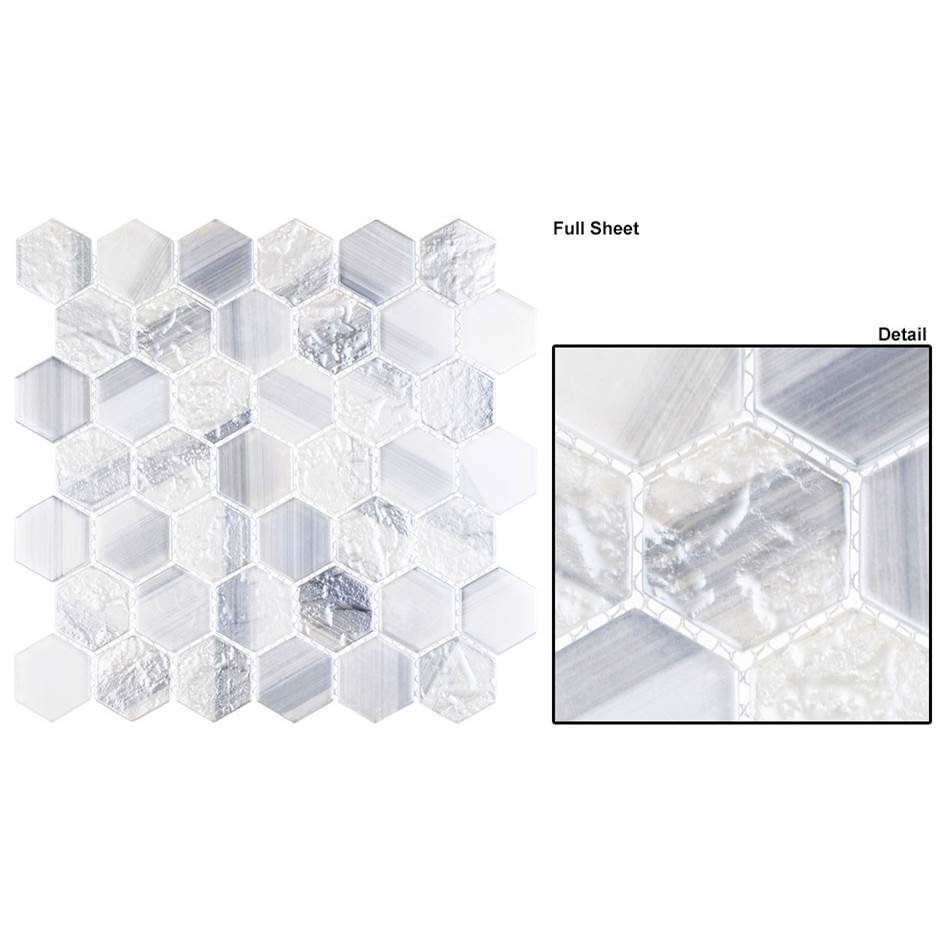 Glazzio Tile Hexagon Mosaic In Parasol
