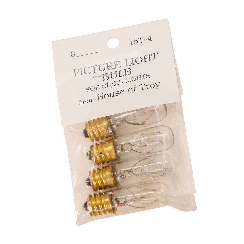 House Of Troy 15 Watt T4 Bulb Pack Of 4 Bulbs