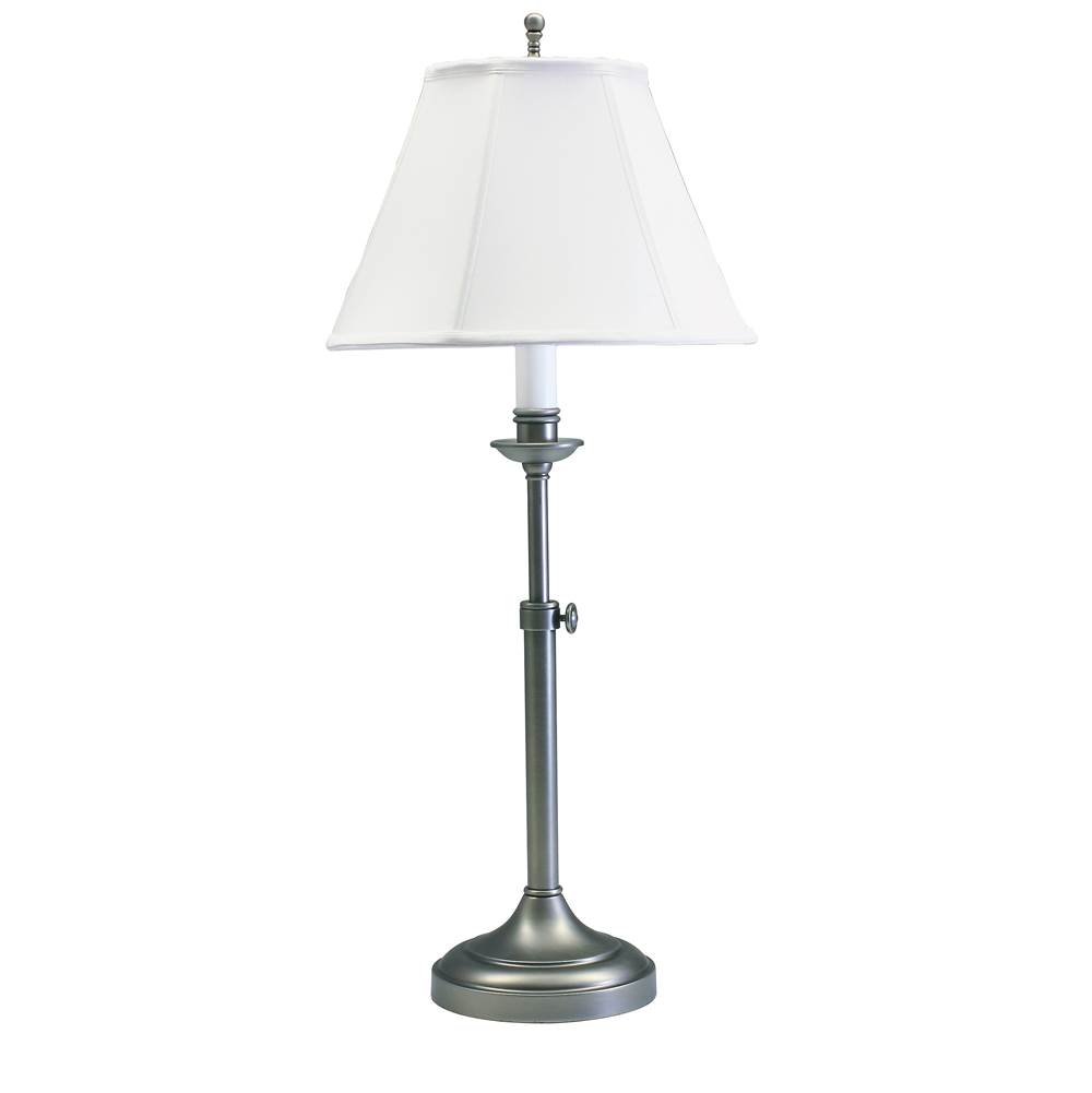 House Of Troy Club Adjustable Antique Silver Table Lamp