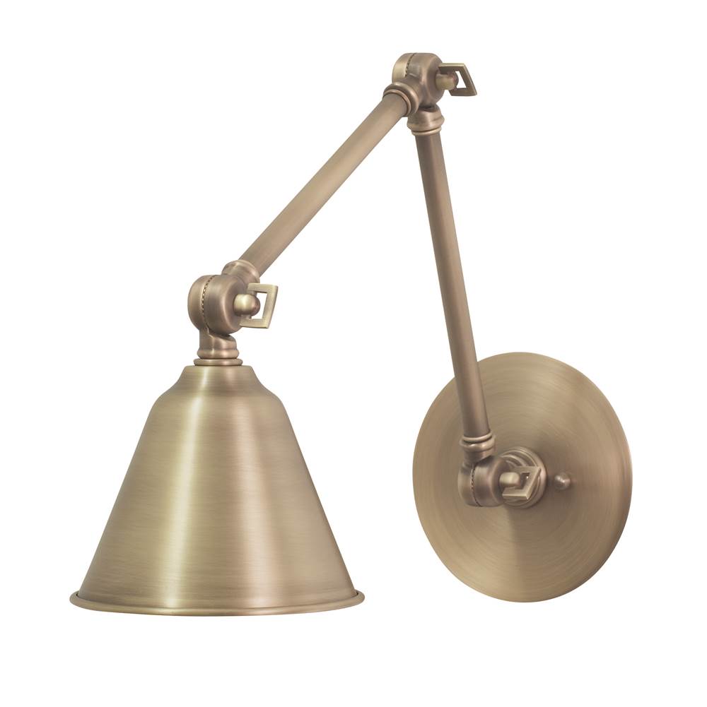 House Of Troy Library Adjustable LED Lamp in Antique Brass