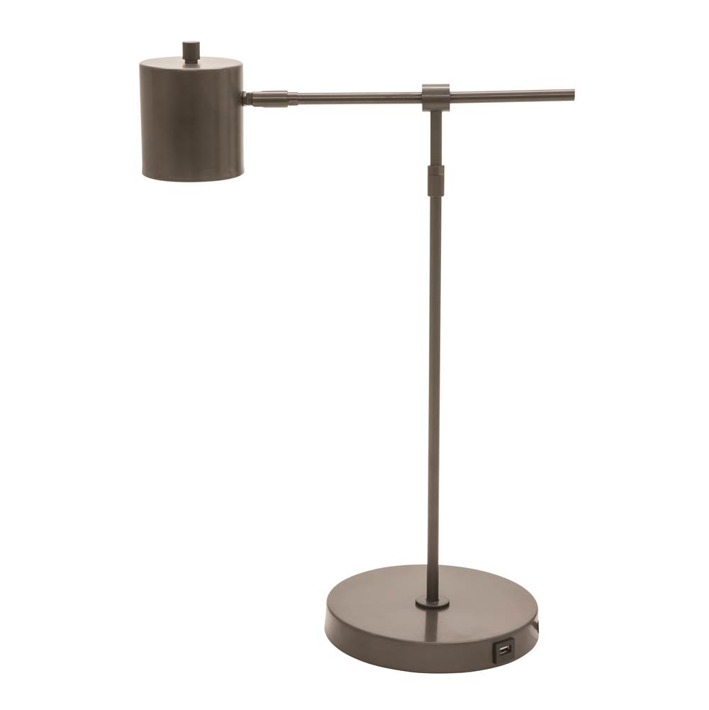 House Of Troy Morris Adjustable LED Table Lamp with USB port in Oil Rubbed Bronze
