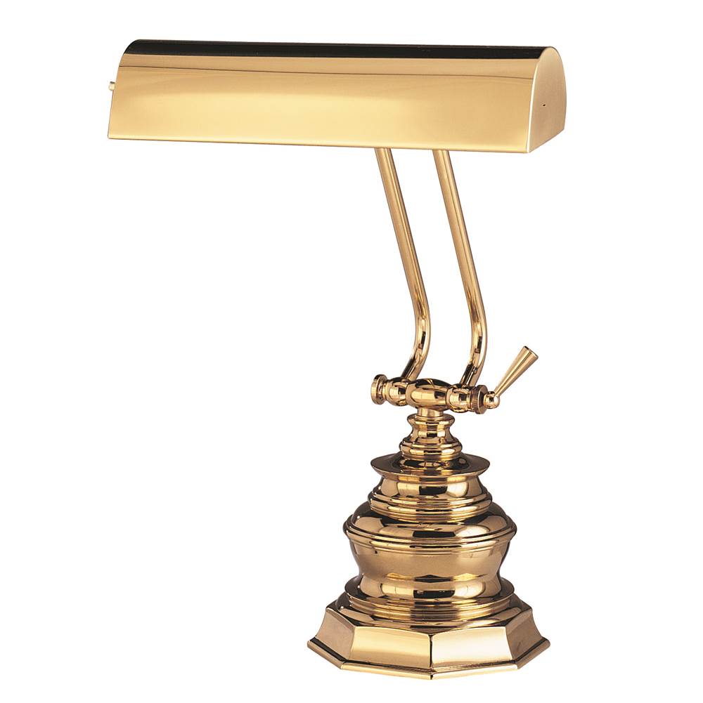 House Of Troy Desk/Piano Lamp 10'' in Polished Brass