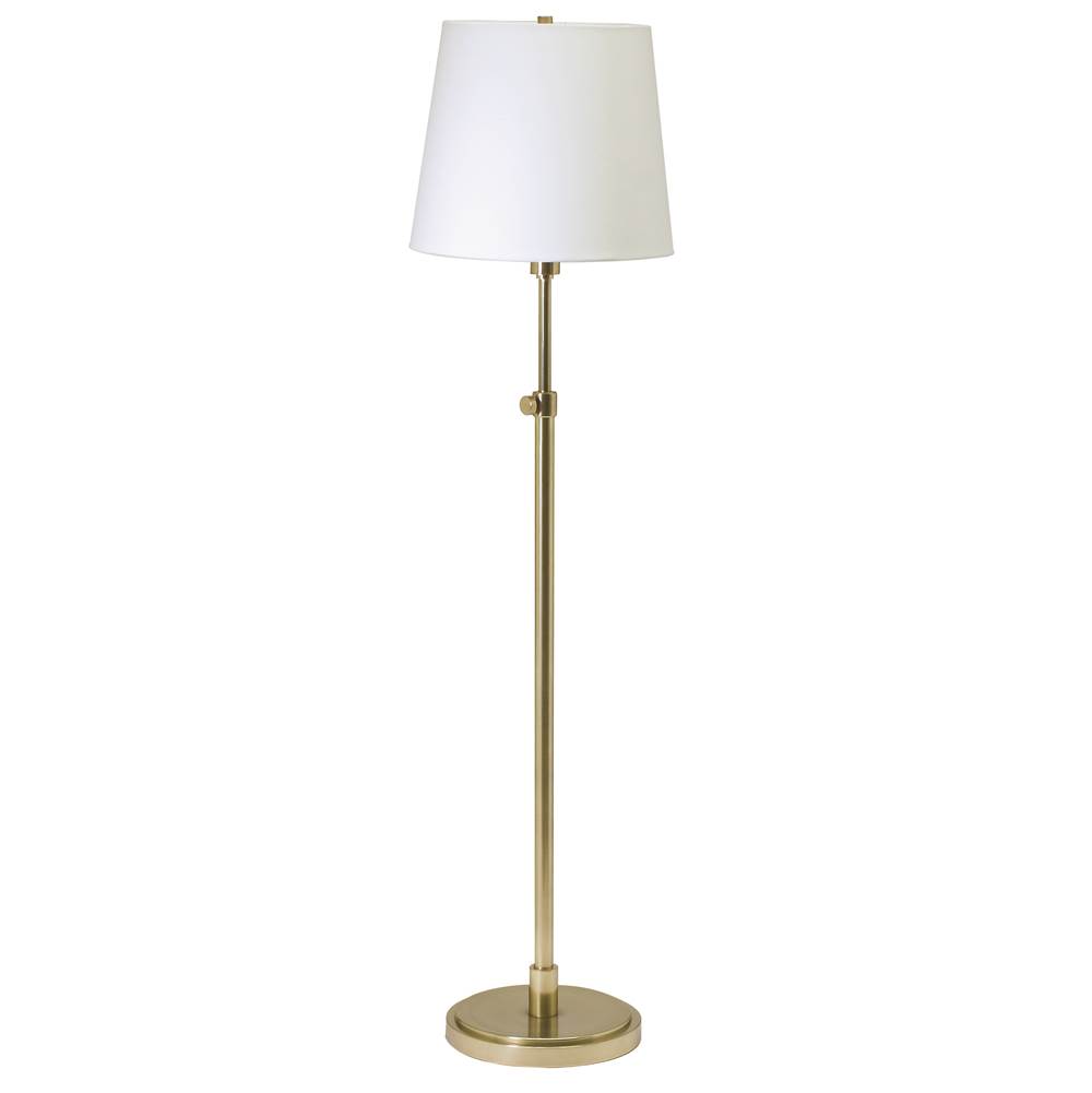 House Of Troy Townhouse Adjustable Floor Lamp in Raw Brass