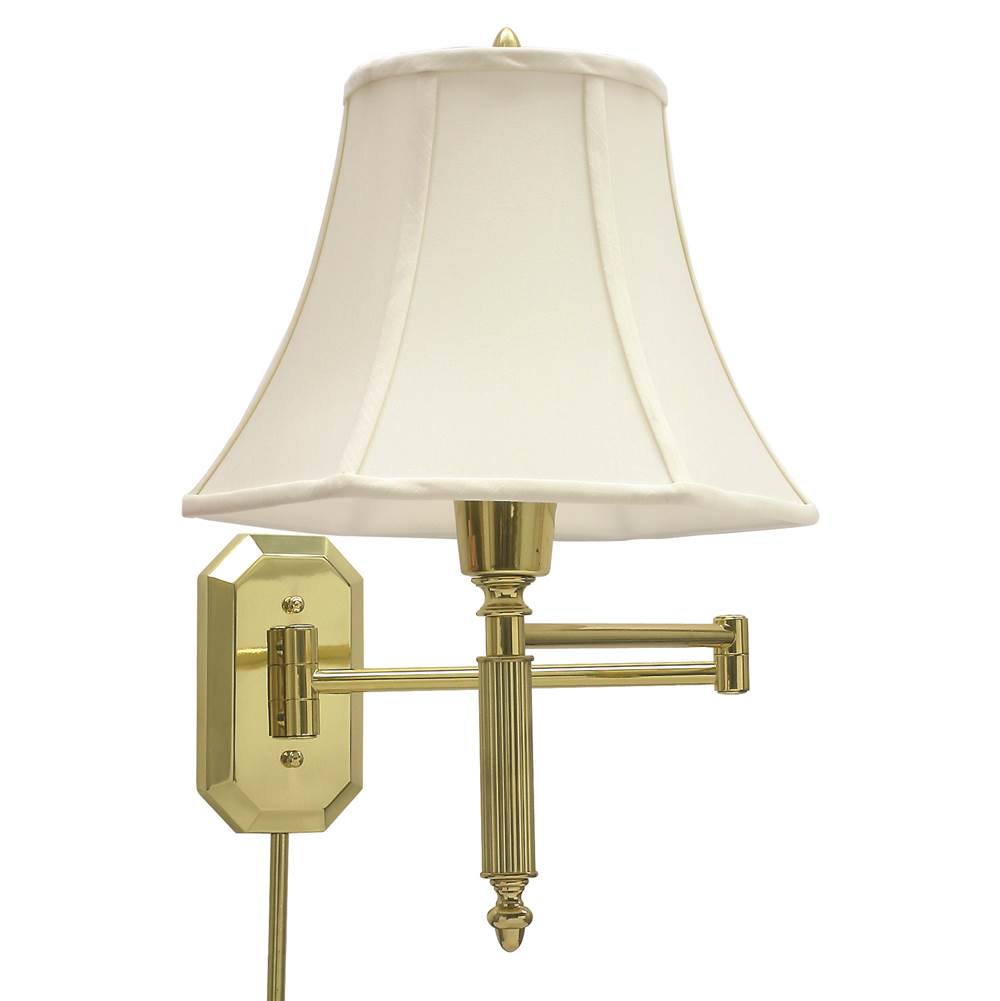 House Of Troy Wall Swing Arm Lamp in Polished Brass