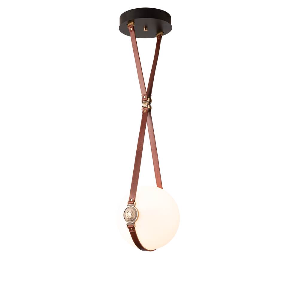 Hubbardton Forge Derby Small LED Pendant, 131040-LED-LONG-10-24-LC-NL-GG0670