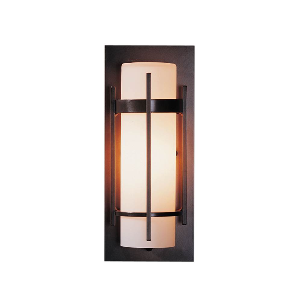 Hubbardton Forge Banded Small Outdoor Sconce, 305892-SKT-80-GG0066