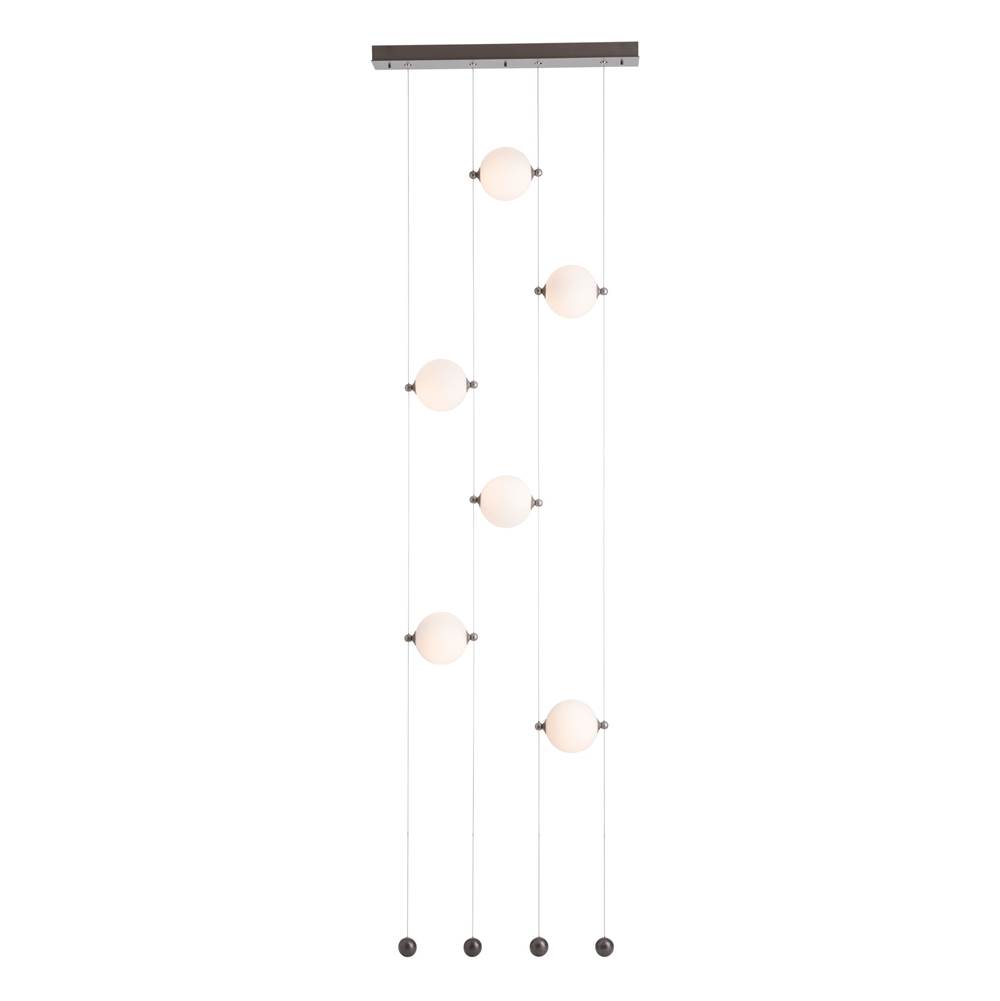 Hubbardton Forge Abacus 6-Light Ceiling-to-Floor LED Pendant, 139055-LED-STND-82-YL0668