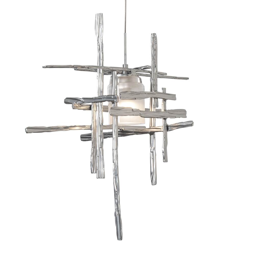 Hubbardton Forge Tura Frosted Glass Low Voltage Mini Pendant, 161185-SKT-STND-20-YC0305