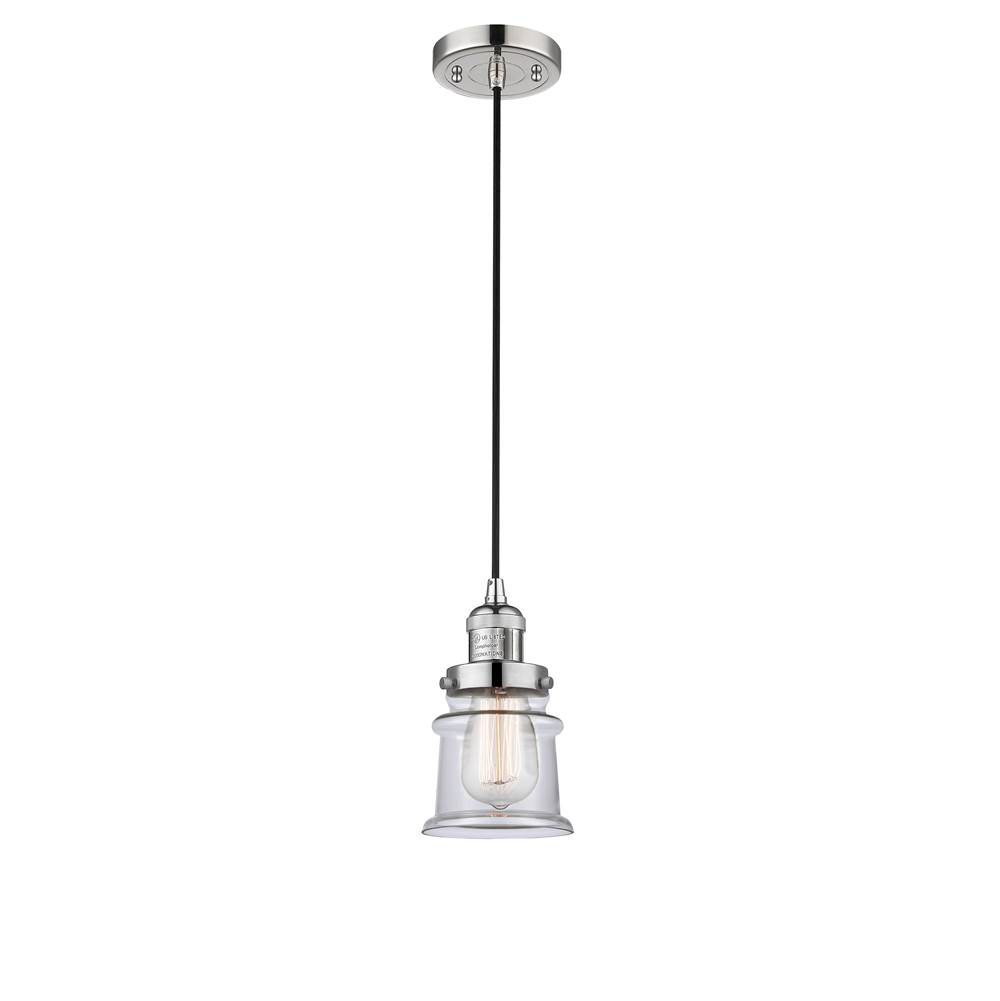Innovations Small Canton 1 Light Mini Pendant part of the Franklin Restoration Collection
