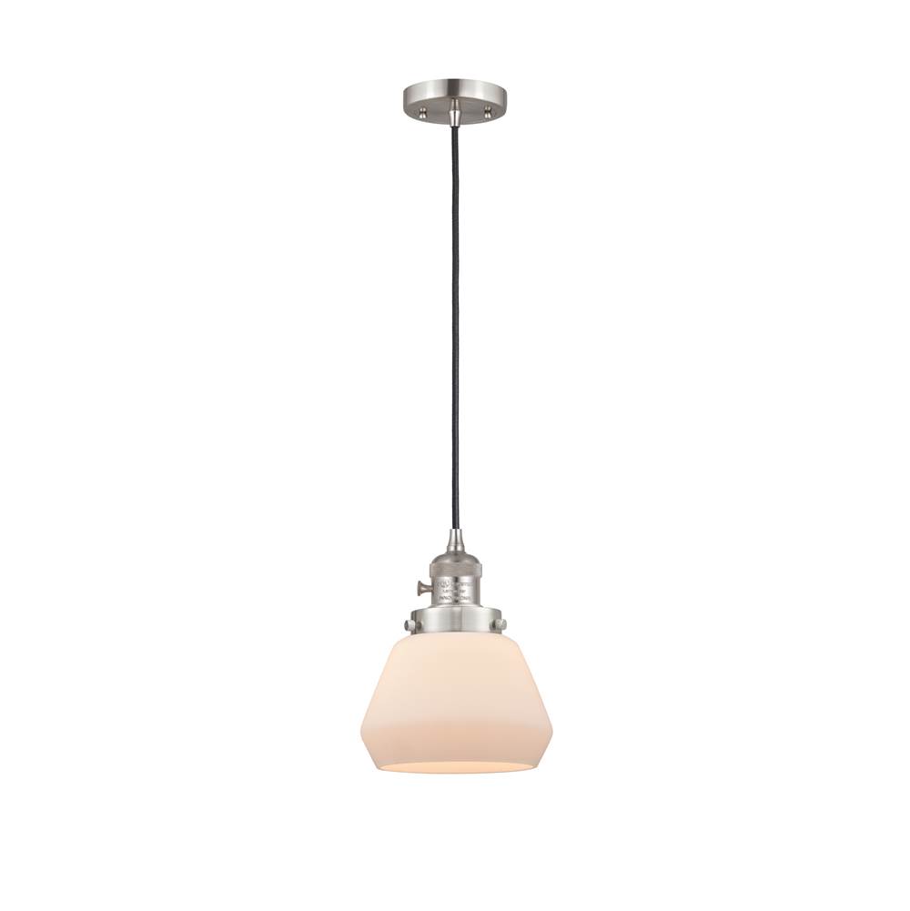 Innovations Fulton 1 Light 7'' Mini Pendant with Switch