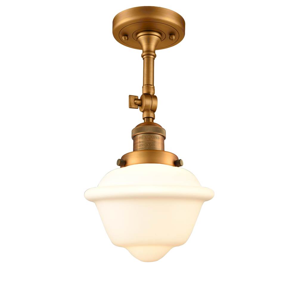 Innovations Small Oxford 1 Light Semi-Flush Mount part of the Franklin Restoration Collection