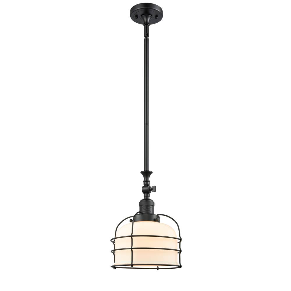 Innovations Large Bell Cage 1 Light Mini Pendant part of the Franklin Restoration Collection