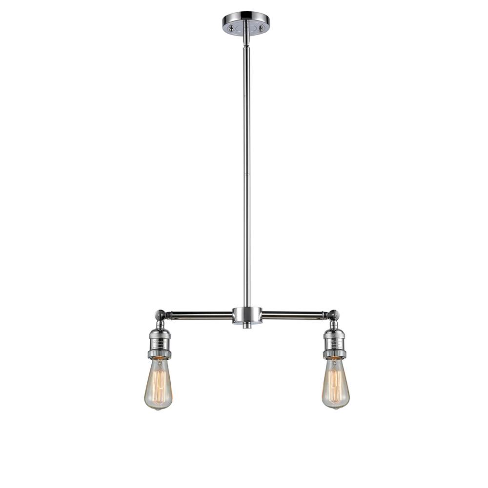 Innovations Bare Bulb 2 Light Mini Chandelier part of the Franklin Restoration Collection