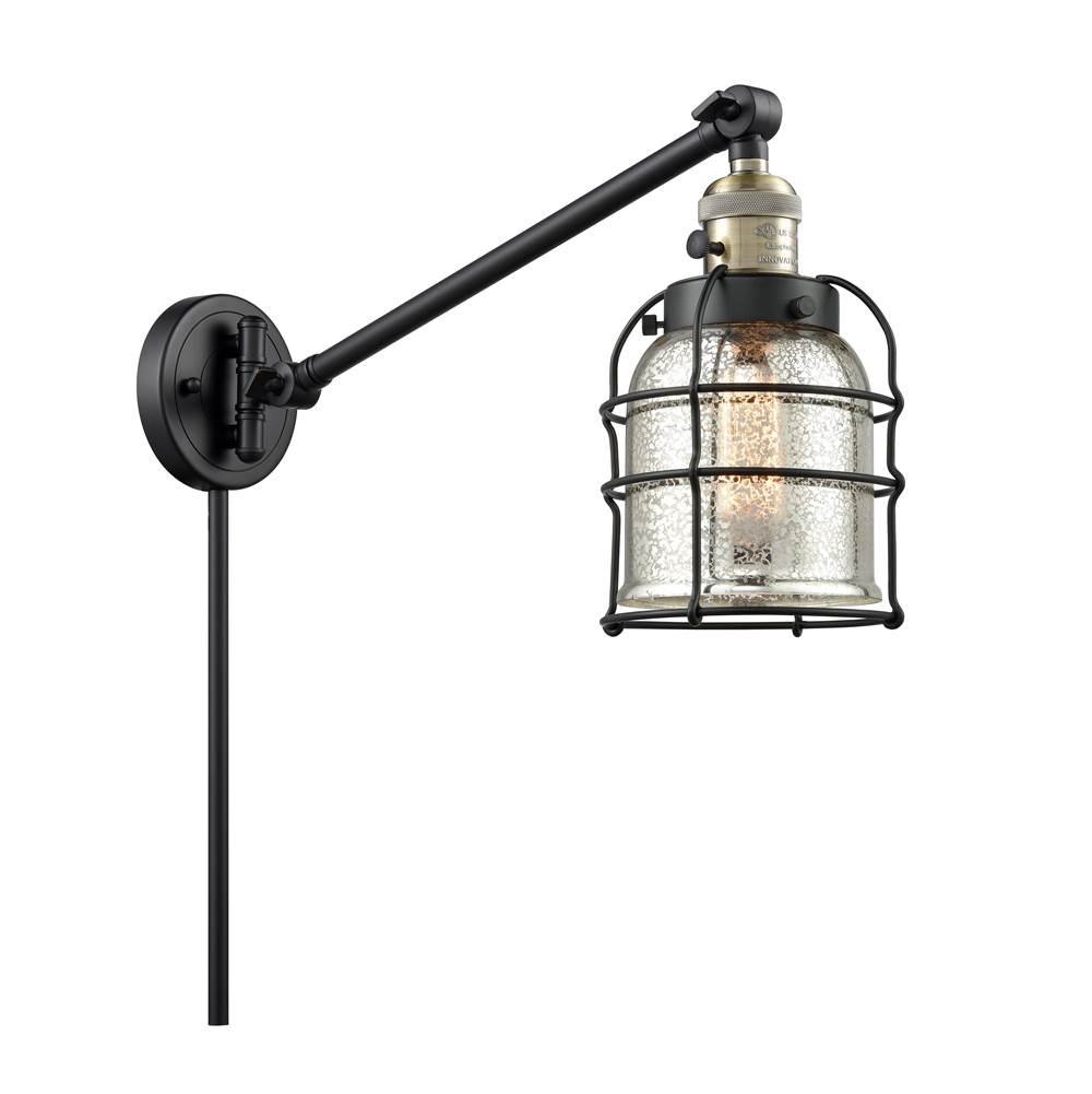 Innovations Small Bell Cage 1 Light Swing Arm part of the Franklin Restoration Collection
