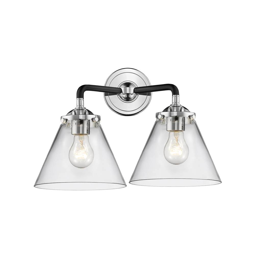 Innovations Large Cone 2 Light Bath Vanity Light part of the Nouveau Collection