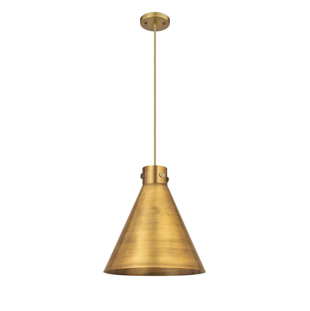 Innovations Newton Cone Brushed Brass Pendant